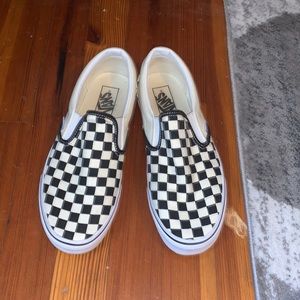 Checkered Vans - new condition